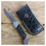 DAMASCUS STEEL POCKET KNIFE