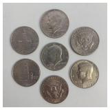 ASSORTED US HALF DOLLAR COINS