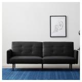 FAUX LEATHER TWIN SOFA BED