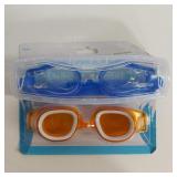 2X SWIMLINE GOGGLES