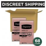 DEPEND 68CT XL WOMENS ADULT DIAPERS