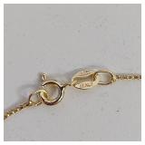 18" GOLD ON STERLING SILVER CHAIN