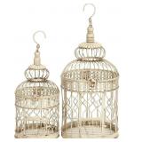 2X ROUND METAL BIRDCAGES