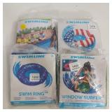 4X SWIMLINE INFLATABLE POOL TOYS