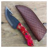 DAMASCUS STEEL FIXED BLADE KNIFE