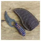 DAMASCUS STEEL SKINNER KNIFE