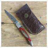 DAMASCUS STEEL POCKET KNIFE