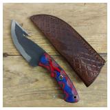 DAMASCUS STEEL FIXED BLADE KNIFE