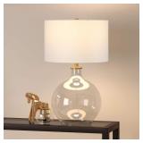 24.75" GLASS BASE TABLE LAMP