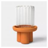 9X6 TERRACOTTA & GLASS LANTERN