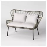 51" WICKER OUTDOOR PATIO LOVESEAT