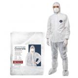 5PK 3XL DISPOSABLE HAZMAT SUITS