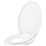 ELONGATED TOILET SEAT W/ TODDLER SEAT