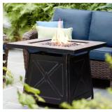 30" PROPANE FIRE PIT TABLE W/ LAVA ROCKS
