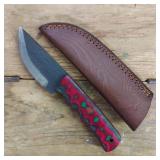 DAMASCUS STEEL FIXED BLADE KNIFE