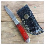 DAMASCUS STEEL POCKET KNIFE