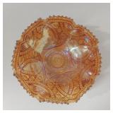 GOLD CARNIVAL GLASS BOWL