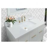 37" UNDERMOUNT SINK MARBLE VANITY TOP