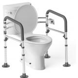 ADJUSTABLE TOILET SAFETY FRAME