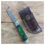 DAMASCUS STEEL POCKET KNIFE