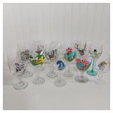HANDPAINTED DRINKING GLASSES