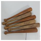6 - VINTAGE LOUISVILLE SLUGGERS MINI BATS