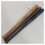 3 - VINTAGE LOUISVILLE SLUGGER 16IN BATS