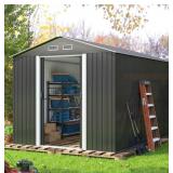 8X12 METAL GARDEN SHED (BOX 1 OF 3)