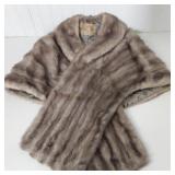 GRAY MINK WRAP STOLE