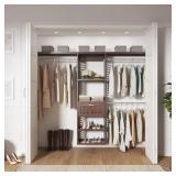 WOOD TOWER SHELVING CLOSET SYSTEM