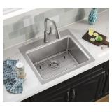 ELKAY 25X22 STAINLESS STEEL SINK DUAL MOUNT