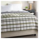 QUEEN BRUSHED COTTON BLANKET