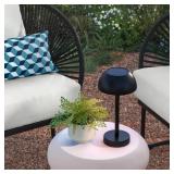 12" SOLAR LED OUTDOOR TABLE LAMP