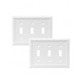 2PK TRIPLE STEEL WALL PLATE