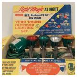 VINTAGE CHRISTMAS OUTDOOR FLOODLIGHTS