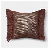 20x20 FRINGE KNIT OUTDOOR/INDOOR PILLOW