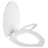 ELONGATED TOILET SEAT W/ BUILT IN TODDLER SEAT
