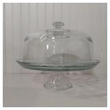 11IN GLASS CAKE STAND