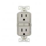 15AMP 125V GREY GFCI OUTLET