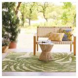 7X10 WOVEN PALM LEAF AREA RUG