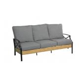 KENWOOD WICKER GRAY PATIO SOFA **READ