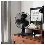 12" OSCILLATING DESK FAN