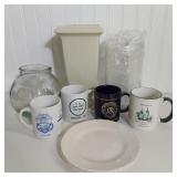 ASSORTED CERAMIC & GLASS