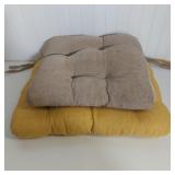 PAIR PATIO SEAT CUSHIONS