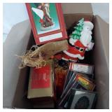 2 BOXES CHRISTMAS DECOR, CDS