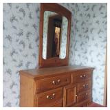 PINE DRESSER & MIRROR