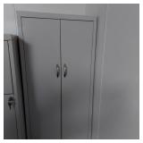 METAL STORAGE CABINET AND CONTENTS