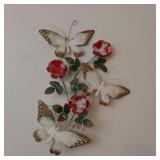 PAIR VINTAGE METAL WALL DECOR