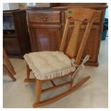 BURL WOOD ROCKER