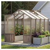 6X8 CEDAR WOOD GREENHOUSE